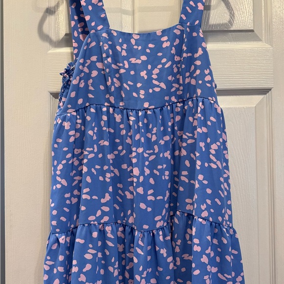 Adrienne Blue and Pink Mini Dress - Picture 3 of 4